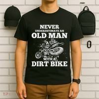 Never Underestimate An Old Man With A Dirt Bike Gif T-Shirt thumb 6