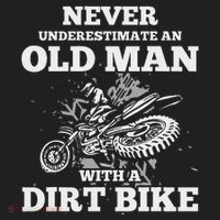 Never Underestimate An Old Man With A Dirt Bike Gif Beanie thumb 2