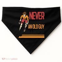 Never Underestimate An Old Guy On A Bicycle Funny Cycling USA-Made Doggie Bandana thumb 0