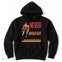 Never Underestimate An Old Guy On A Bicycle Funny Cycling Hoodie thumb 0