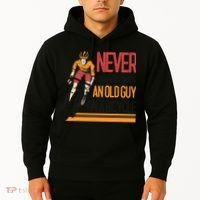 Never Underestimate An Old Guy On A Bicycle Funny Cycling Hoodie thumb 2