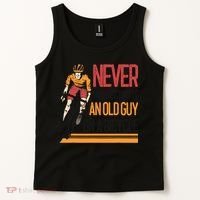 Never Underestimate An Old Guy On A Bicycle Funny Cycling Tank Top thumb 2