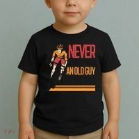 Never Underestimate An Old Guy On A Bicycle Funny Cycling Toddler T-Shirt thumb 2