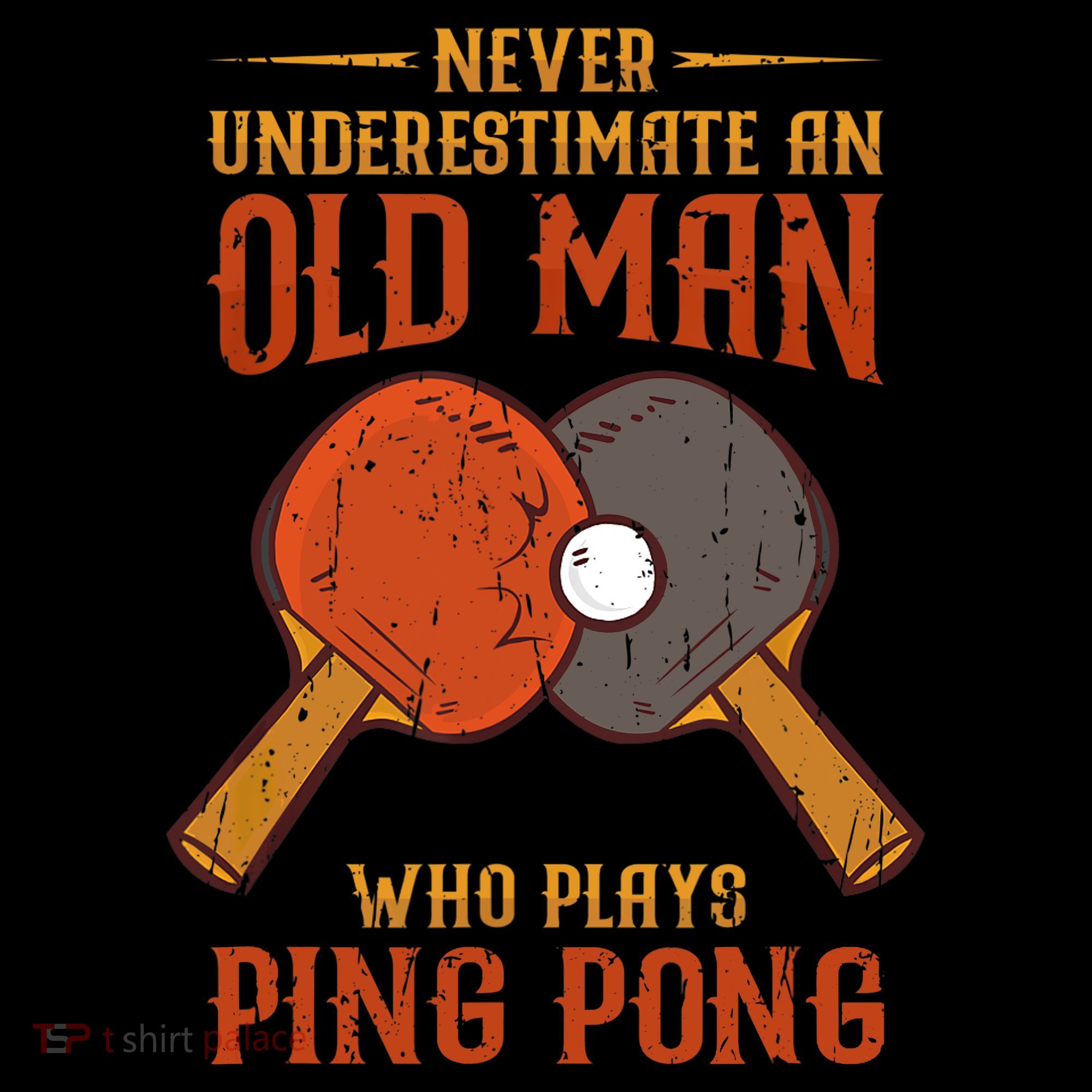 Never Underestimate An Old Man Who Plays Ping Pong Sport Coffee Mug