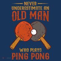 Never Underestimate An Old Man Who Plays Ping Pong Sport Sweatshirt thumb 3