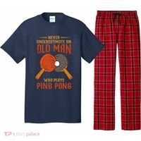Never Underestimate An Old Man Who Plays Ping Pong Sport Pajama Set thumb 0