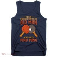 Never Underestimate An Old Man Who Plays Ping Pong Sport Tank Top thumb 0