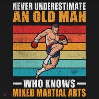 Never Underestimate An Old Who Knows Mixed Martial Arts Great Gift Women's Hoodie thumb 2