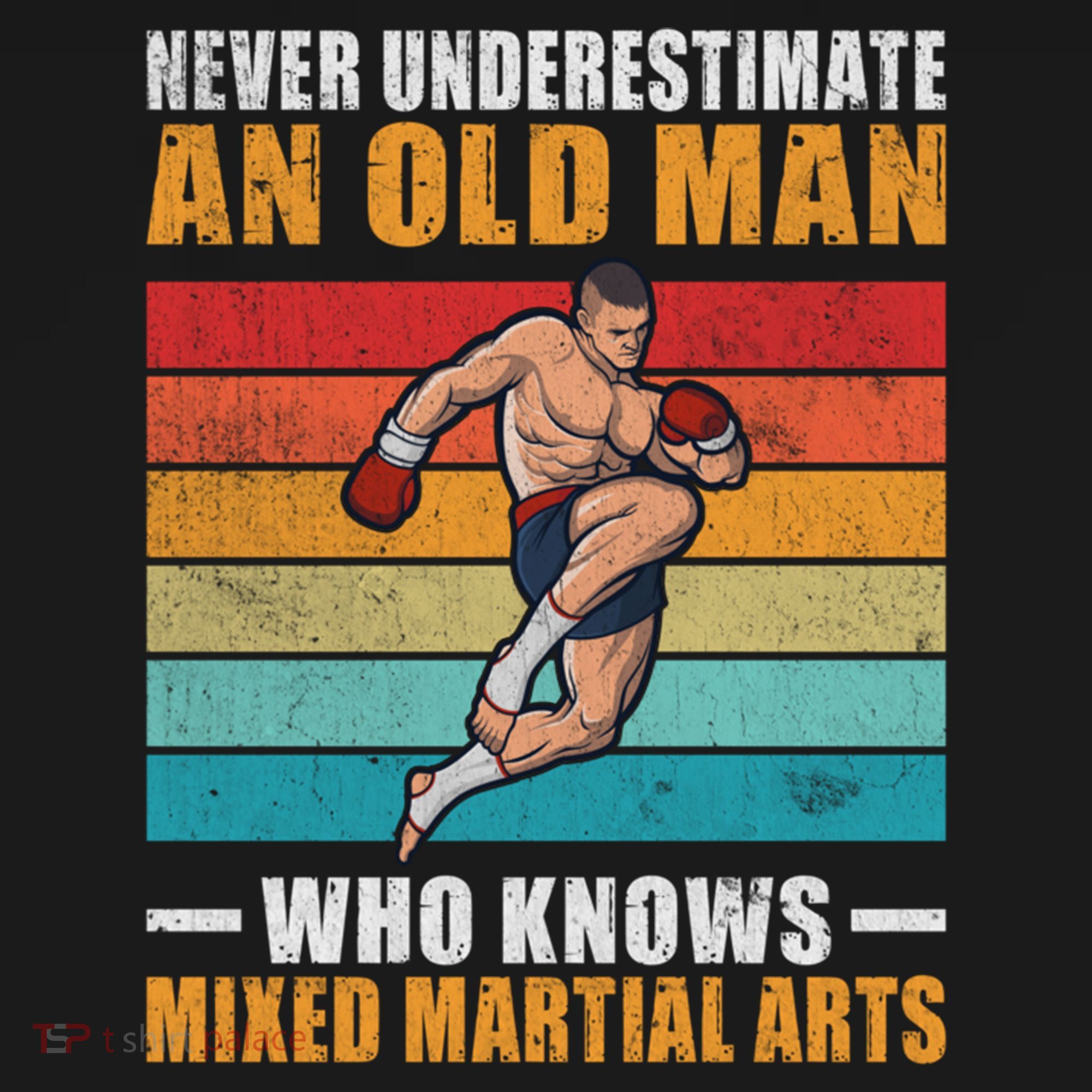 Never Underestimate An Old Who Knows Mixed Martial Arts Great Gift Women's Hoodie