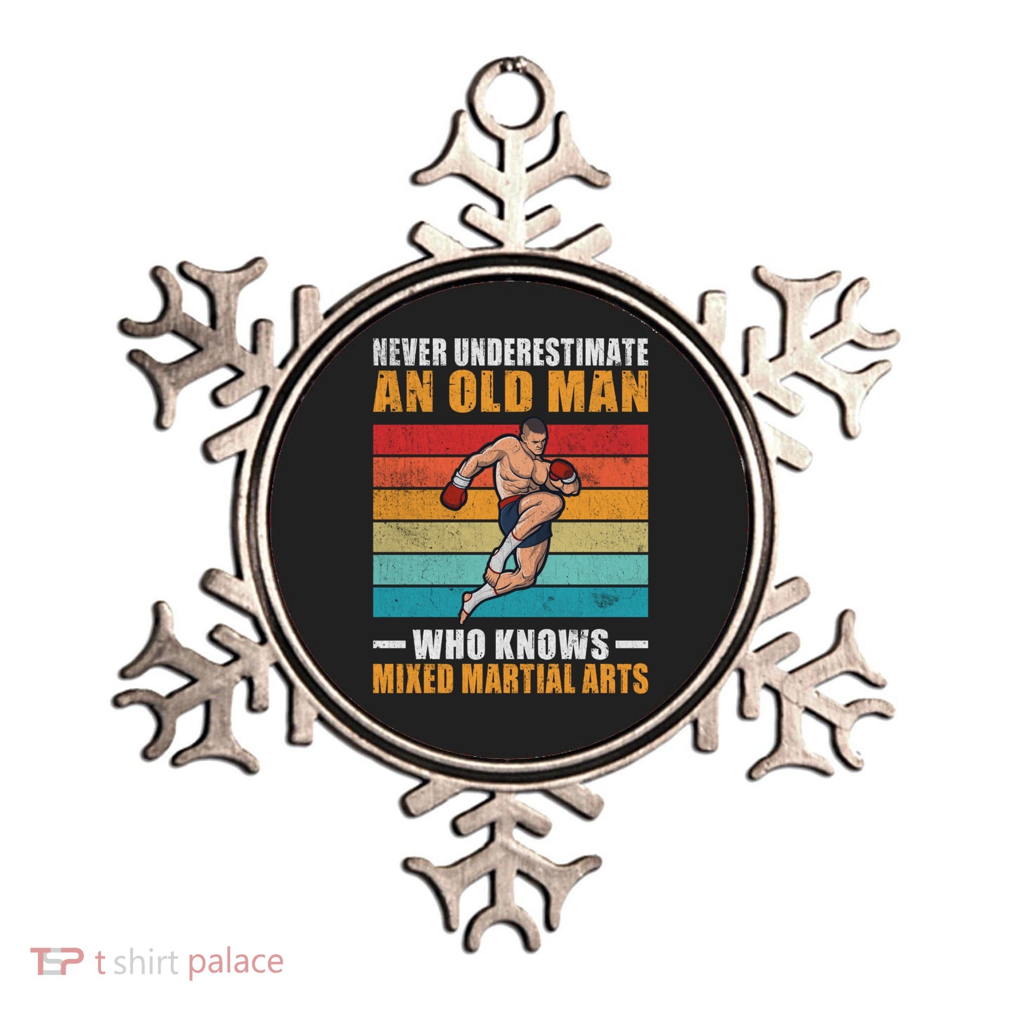 Never Underestimate An Old Who Knows Mixed Martial Arts Great Gift Ornament