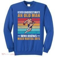 Never Underestimate An Old Who Knows Mixed Martial Arts Great Gift Sweatshirt thumb 0