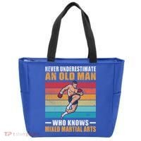 Never Underestimate An Old Who Knows Mixed Martial Arts Great Gift Tote Bag thumb 0
