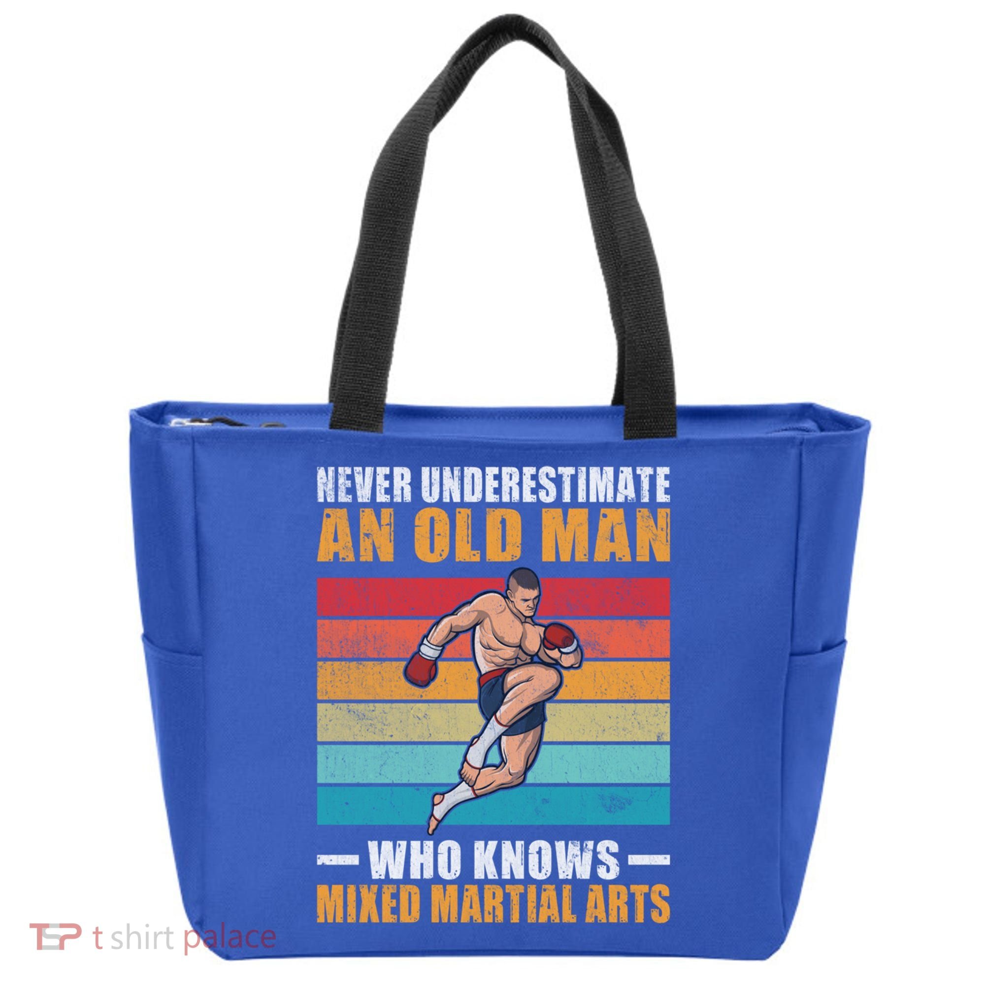 Never Underestimate An Old Who Knows Mixed Martial Arts Great Gift Tote Bag