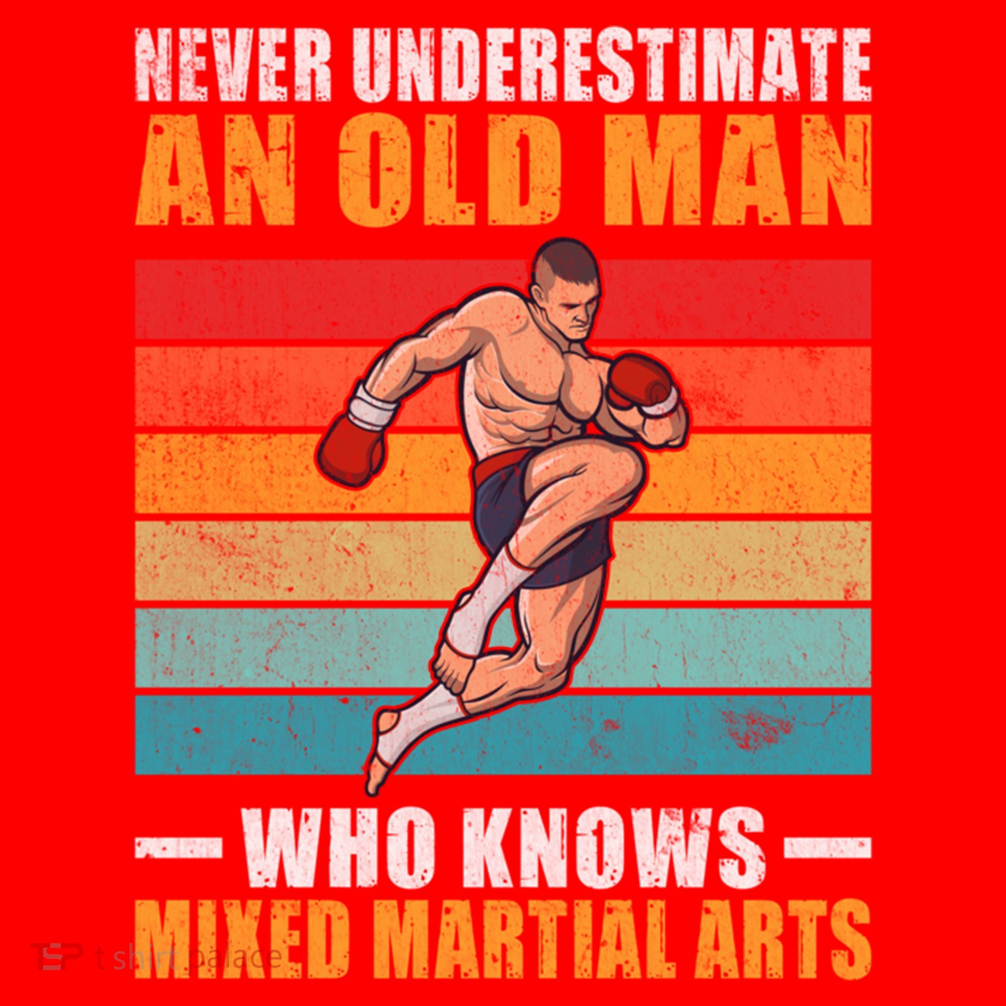 Never Underestimate An Old Who Knows Mixed Martial Arts Great Gift Santa Hat