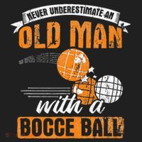 Never Underestimate An Old Man With A Bocce Ball Beanie thumb 2