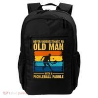 Never Underestimate An Old Man With A Pickleball Paddle Backpack thumb 0