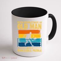 Never Underestimate An Old Man With A Pickleball Paddle Coffee Mug thumb 1