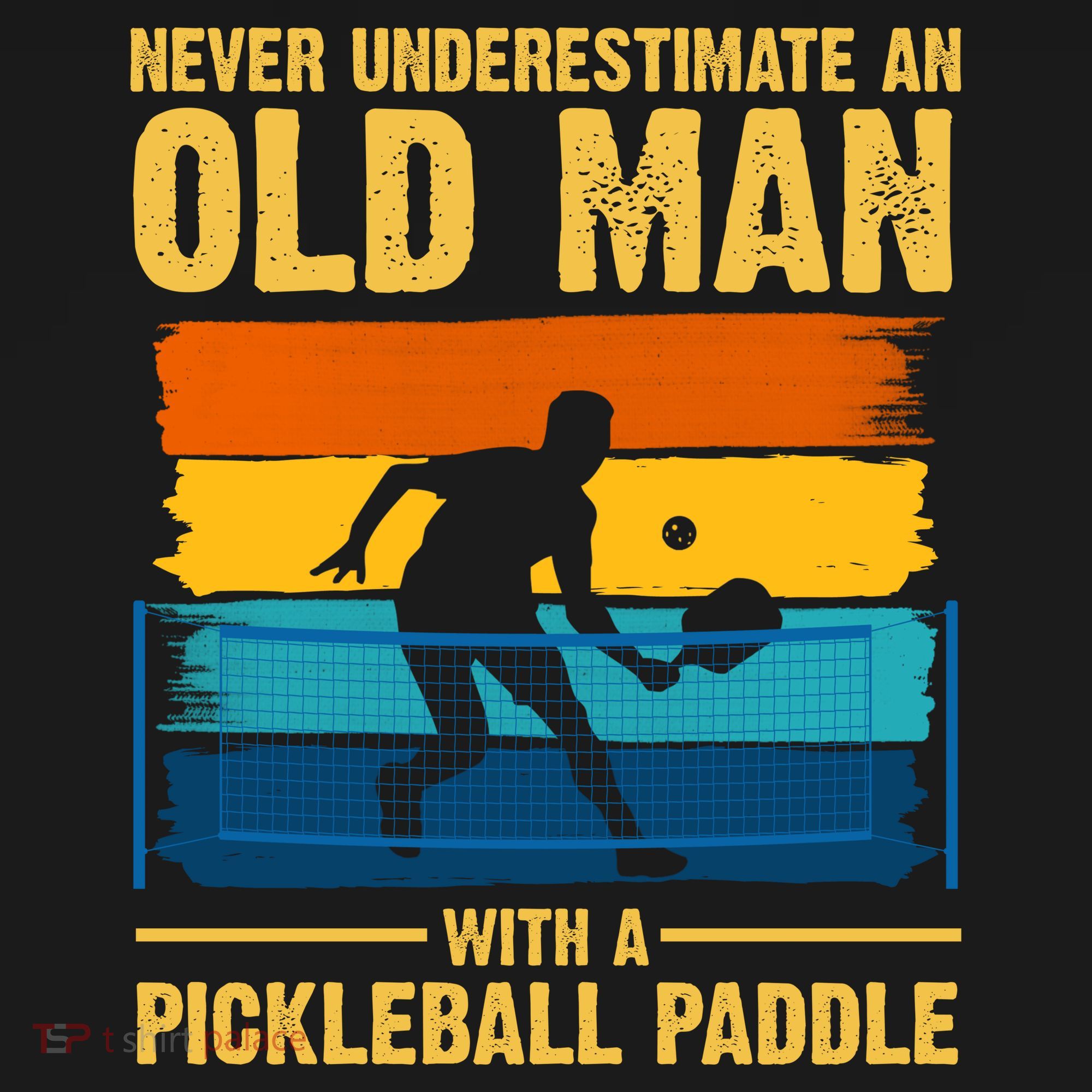 Never Underestimate An Old Man With A Pickleball Paddle Baby Bodysuit