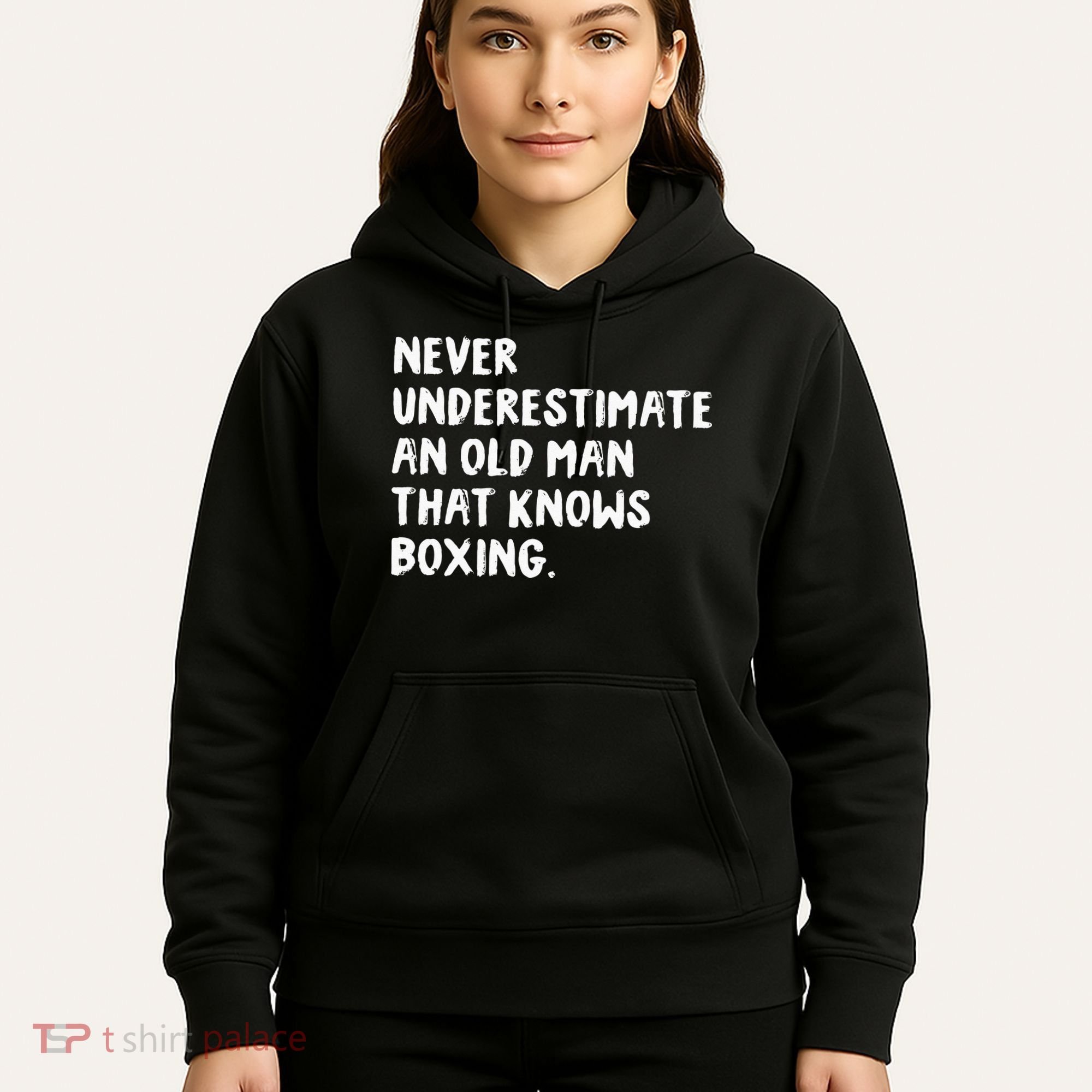 Never Underestimate An Old Man That Knows Boxing Hoodie