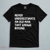 Never Underestimate An Old Man That Knows Boxing T-Shirt thumb 5