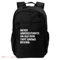Never Underestimate An Old Man That Knows Boxing Backpack thumb 0