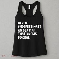 Never Underestimate An Old Man That Knows Boxing Women's Tank Top thumb 3
