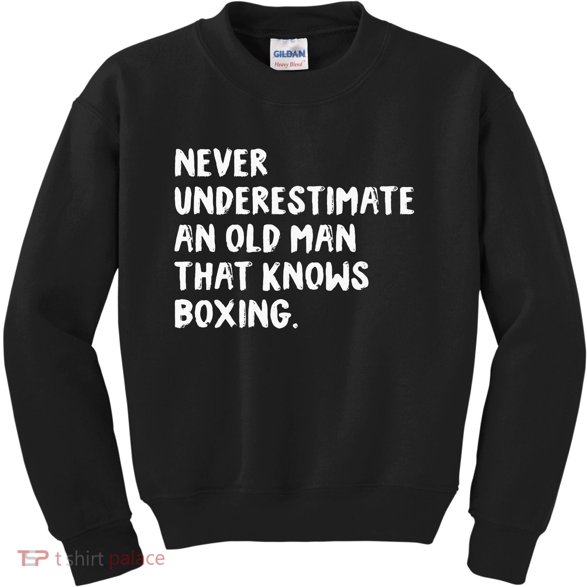 Never Underestimate An Old Man That Knows Boxing Kids Sweatshirt