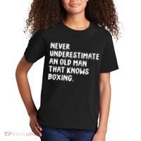 Never Underestimate An Old Man That Knows Boxing Kids T-Shirt thumb 2