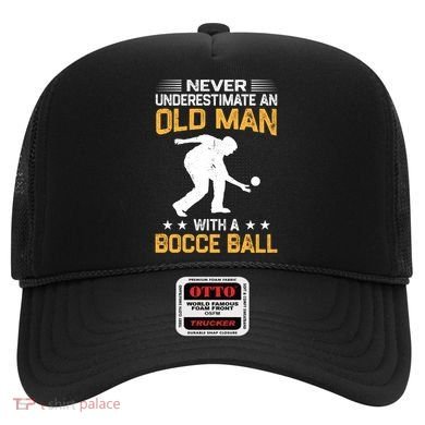 Never Underestimate An Old With A Bocce Ball Gift Hat