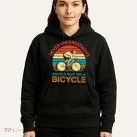 Never Underestimate An Old Guy On A Bicycle Cycling Hoodie thumb 5