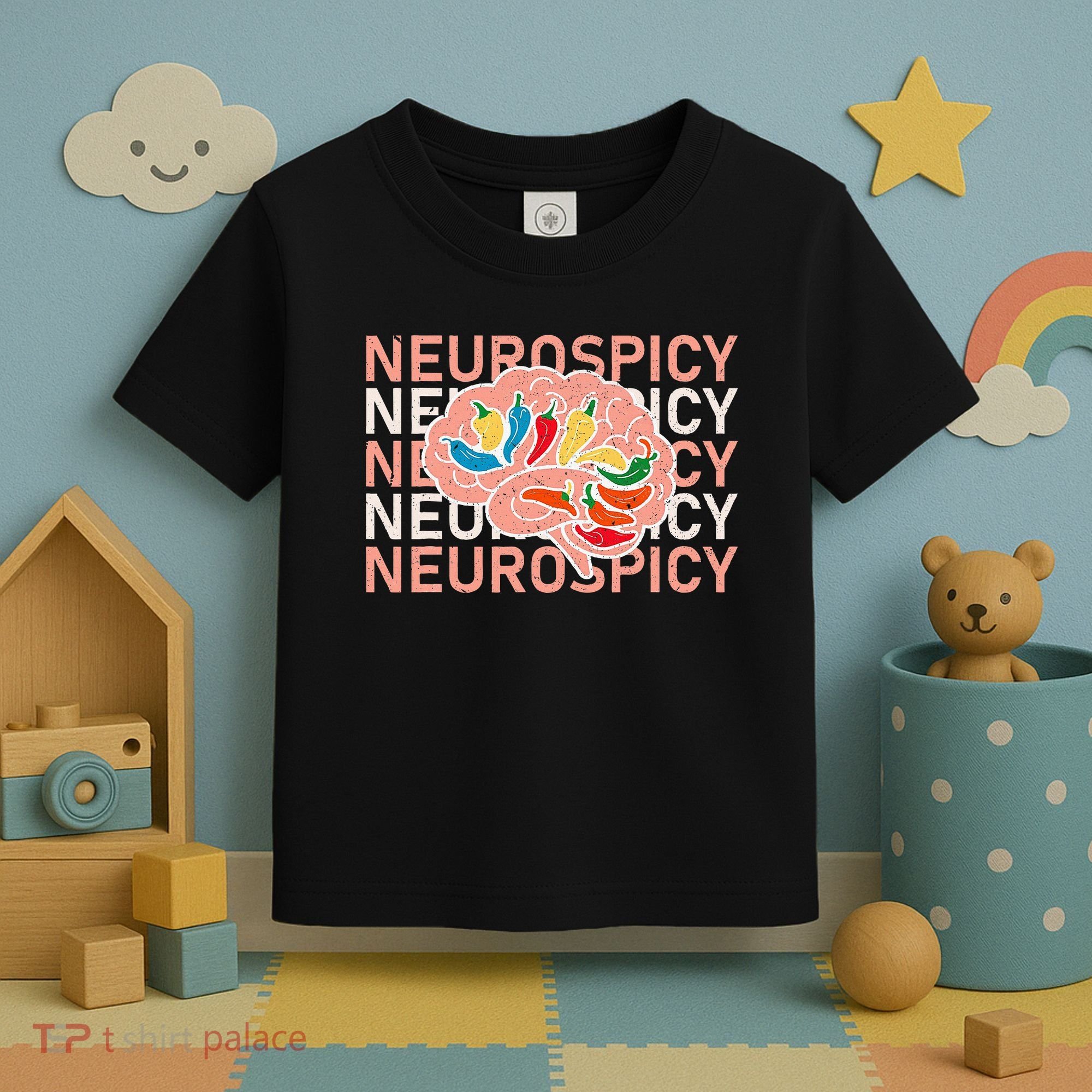 Neurospicy Universe Adhd Autism Awareness And Acceptance Toddler T-Shirt