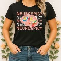 Neurospicy Universe Adhd Autism Awareness And Acceptance Women's T-Shirt thumb 2