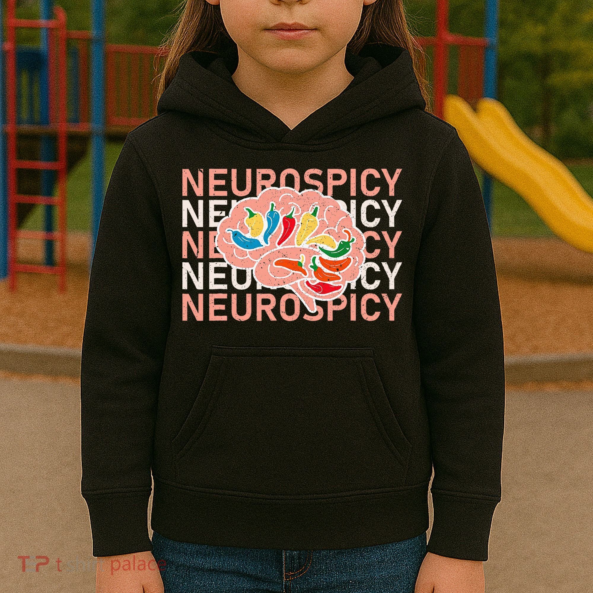 Neurospicy Universe Adhd Autism Awareness And Acceptance Kids Hoodie