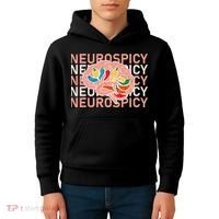 Neurospicy Universe Adhd Autism Awareness And Acceptance Kids Hoodie thumb 4