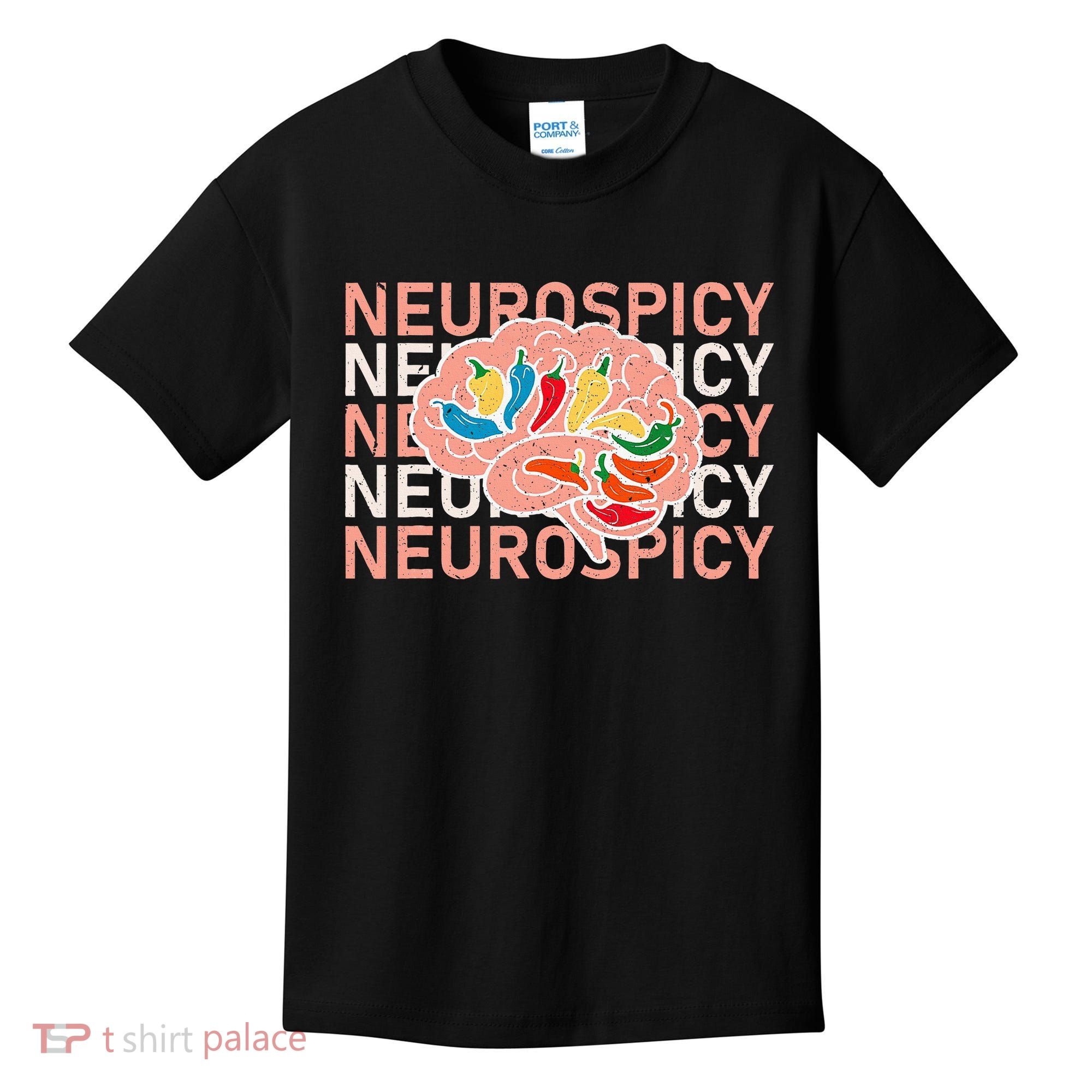 Neurospicy Universe Adhd Autism Awareness And Acceptance Kids T-Shirt