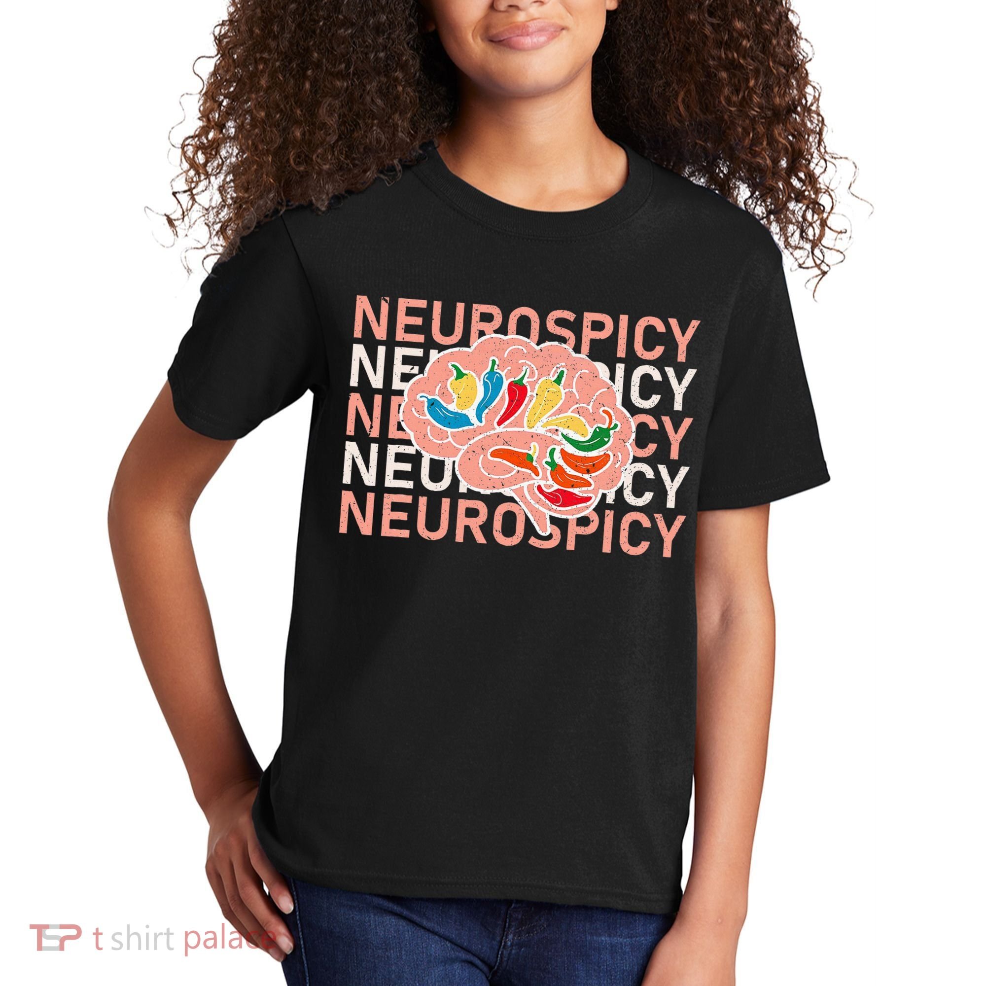 Neurospicy Universe Adhd Autism Awareness And Acceptance Kids T-Shirt