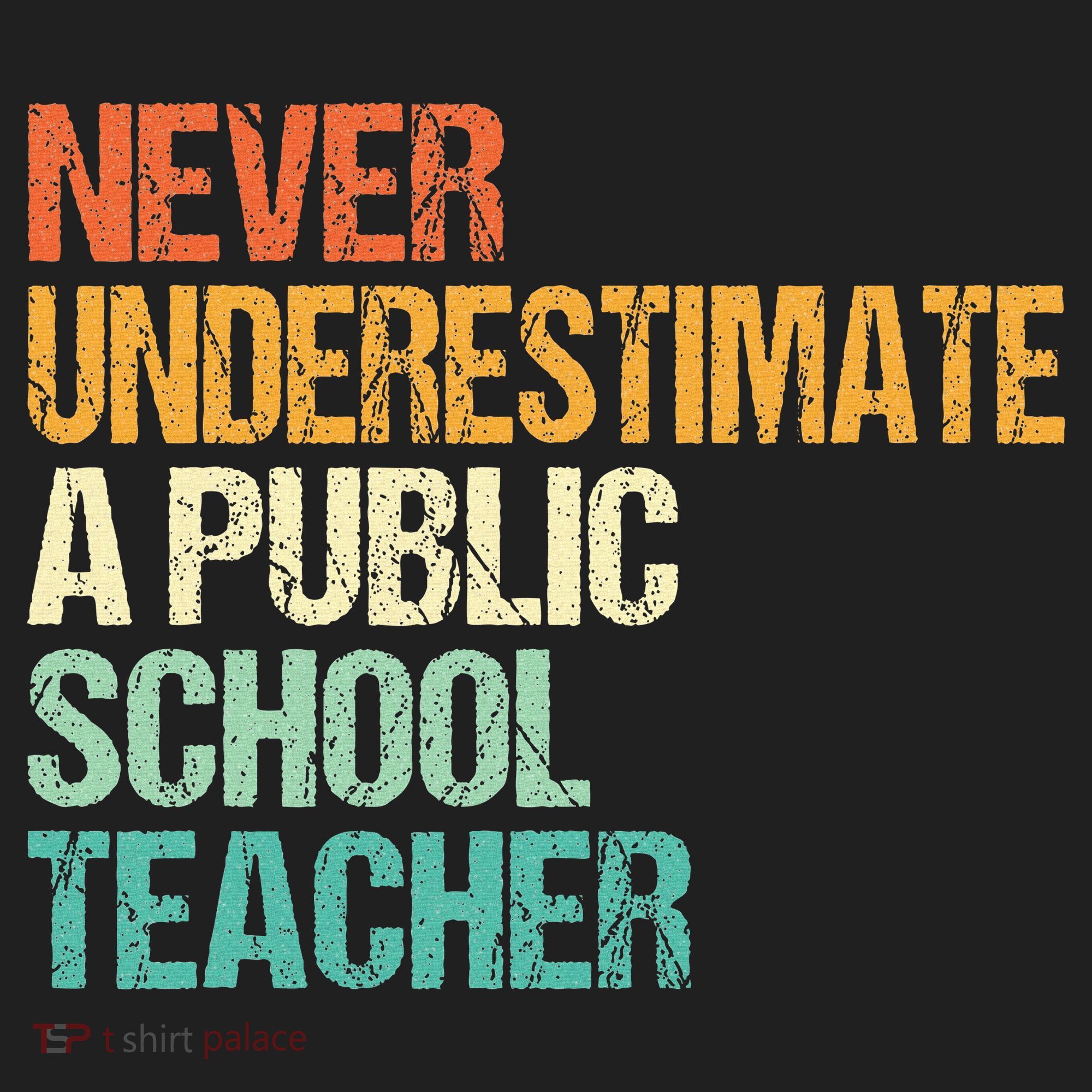 Never Underestimate A Public School Teacher Harris Walz 2024 Beanie