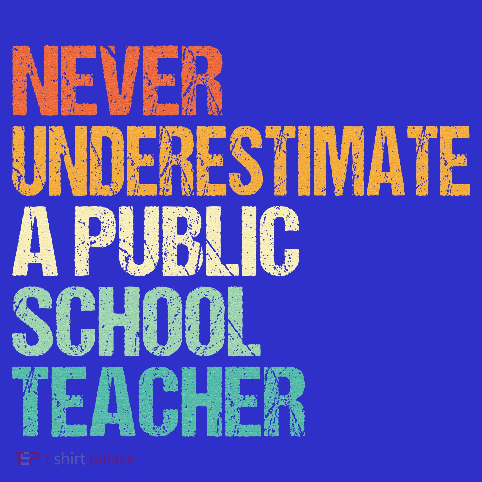 Never Underestimate A Public School Teacher Harris Walz 2024 Women's Tank Top