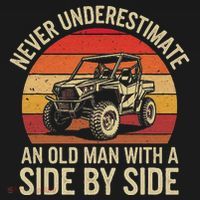 Never Underestimate An Old Man With A Side By Side Vintage T-Shirt thumb 7