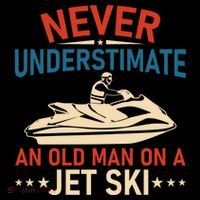 Never Underestimate An Old On A Jet Ski Gift Coffee Mug thumb 5