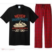 Never Underestimate An Old On A Jet Ski Gift Pajama Set thumb 0