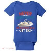Never Underestimate An Old On A Jet Ski Gift Baby Bodysuit thumb 0