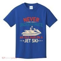 Never Underestimate An Old On A Jet Ski Gift Kids T-Shirt thumb 0
