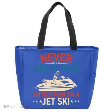Never Underestimate An Old On A Jet Ski Gift Tote Bag