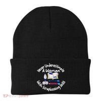 Never Understimate A Woman Scarpbooking Gift Beanie thumb 0