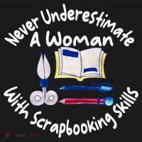 Never Understimate A Woman Scarpbooking Gift Women's Hoodie thumb 2