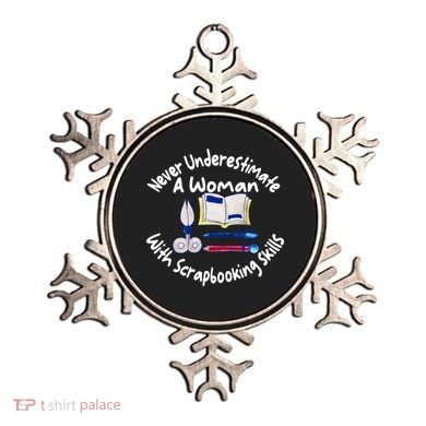 Never Understimate A Woman Scarpbooking Gift Ornament