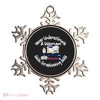 Never Understimate A Woman Scarpbooking Gift Ornament thumb 0