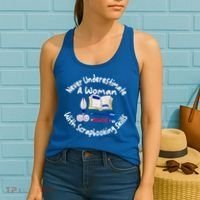 Never Understimate A Woman Scarpbooking Gift Women's Tank Top thumb 2