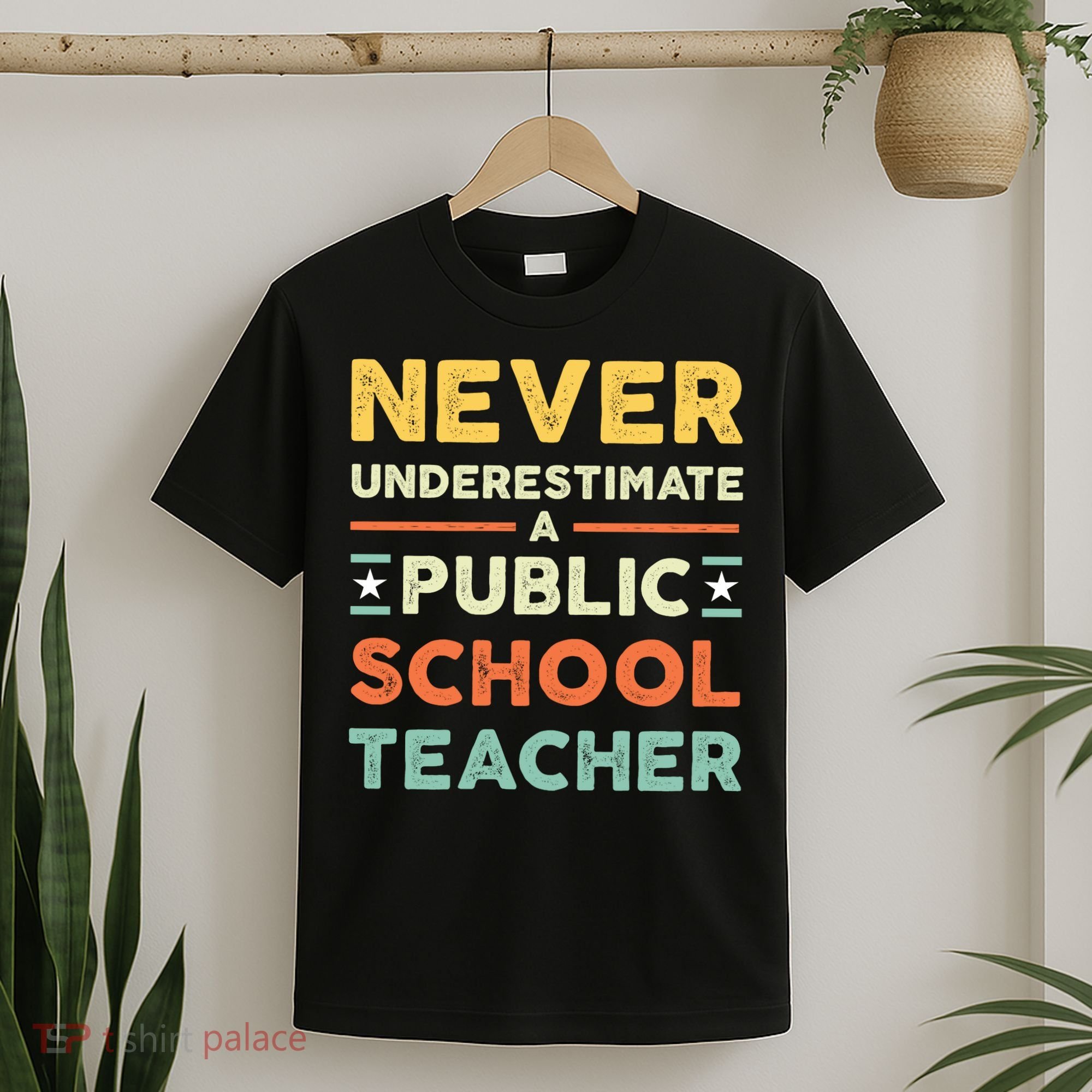 Never Underestimate A Public School Teacher T-Shirt